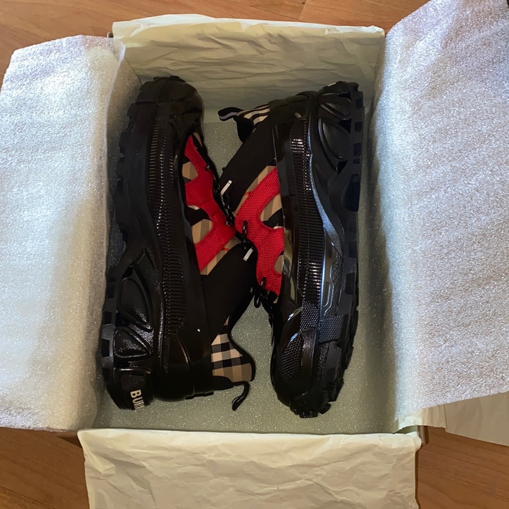 Burberry Vintage Check Cotton and Nylon Arthur Sneakers